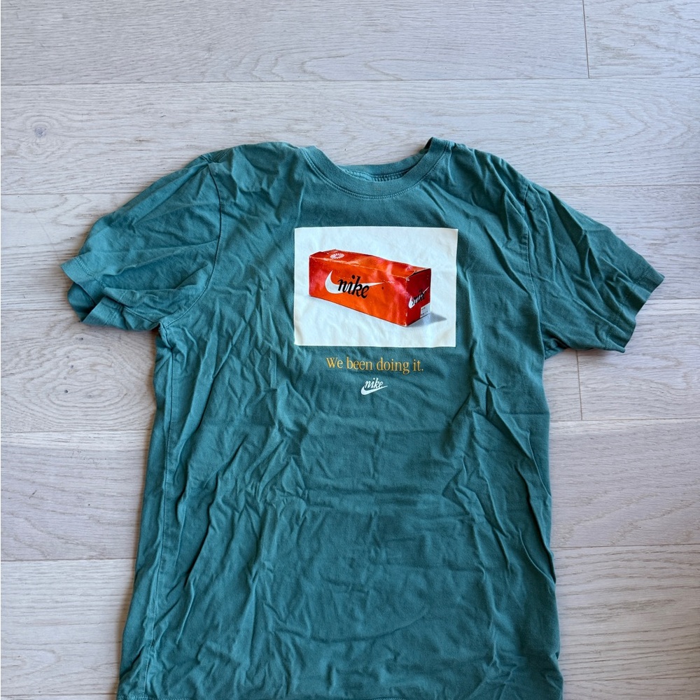 Nike Teal and Orange Graphic Tee